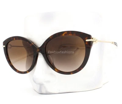 Tiffany & Co Sunglasses TF 4187F 8015/3B Polished Brown Havana Pale Gold w/case - Image 1 of 4