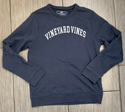 Sudadera Vineyard Vines Niños Azul Marino Cuello Redondo Talla Mediana (12-14) Foto 1 de 4