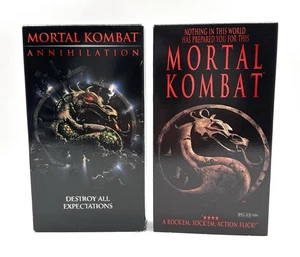 Mortal Kombat video game movie VHS lot Mortal kombat Annihilation/Mortal Combat - Imagen 1 de 9