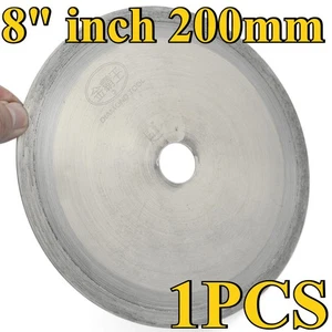 Hoja de sierra de diamante sinterizado de 8" (200 mm) - Herramienta de recorte lapidario para joyería de piedra - Imagen 1 de 8