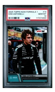 Kimi Antonelli 2025 Topps Now Formula 1 #14 First Topps Now Rookie RC PSA 10 - Picture 1 of 2