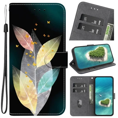Patterned Leather Card Pocket Flip Case for OnePlus Nord CE4 Lite N100 N30 CE2 - Image 1 of 4