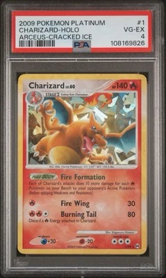 Charizard Holo - Arceus Cracked Ice  1/99 Rare - Pokemon TCG PSA 4 - Image 1 of 2