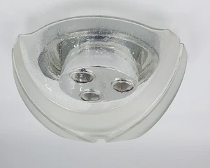 vintage Hoffmeister Deckenlampe Glas Chrom 70er Jahre - Bild 1 von 9