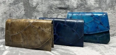 Saldana Leather Vintage Handbags Clutches - Lot of 3 - Image 1 of 4