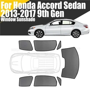 Magnetic Window Sunshade For Honda Accord 2013-17 Mesh Windshield Frame Curtain - Picture 1 of 14