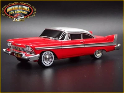 Christine 1958 58 Plymouth Fury Evil Red 1:64 Scala Diorama Modello Auto Diecast - Immagine 1 di 4