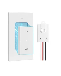 DEWENWILS Funkschalter Set mit abnehmbarem Sender, 30m Reichweite, 3000W - Bild 1 von 18