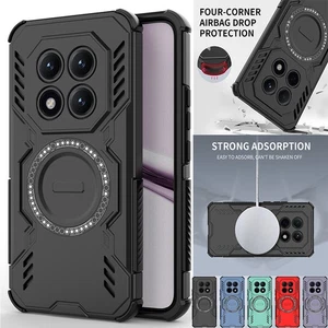 Für Redmi 15c 14R A5 Note 15Pro Plus Magnetische Handyhüllen Stoßfeste Abdeckung - Picture 1 of 17
