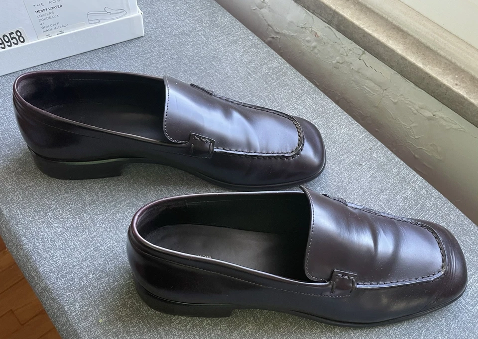 РЯД мужской кожаный мокасины Бордо бордовый / темно-коричневый EUR 41 / США 11 - Изображение 1 из 4