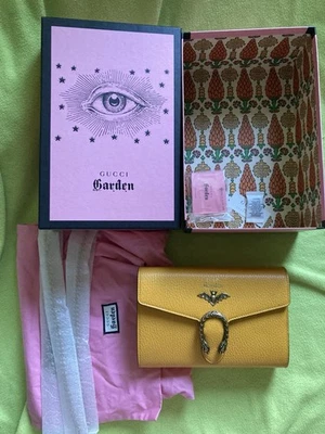New GUCCI Garden Dionysus Women’s Crossbody Wallet On Chain Shoulder Bag - Image 1 of 4