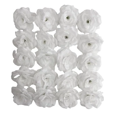 25 Pcs 3 inch Artificial Rose Flower HeadsSilk Rose Head FlowersWedding Party... - Imagem 1 de 3