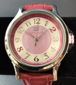 Tommy Hilfiger Women’s Quarts Pink And Silver Dial 36mm Watch, New Battery - Picture 1 of 12