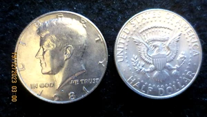 ***(1)**1981***JFK****HALF DOLLAR COIN***PA. MINT MARK****CIRCULATED*** - Picture 1 of 1