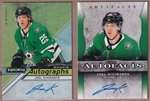 Joel Kiviranta RC LOT - 2020-21 Synergy Rookie AUTO & Artifacts Autofacts AUTO