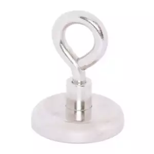 10x Super Magnetic EYELET Hooks 20mm 9kg | Hook Magnets Hang Christmas Light - Picture 1 of 3