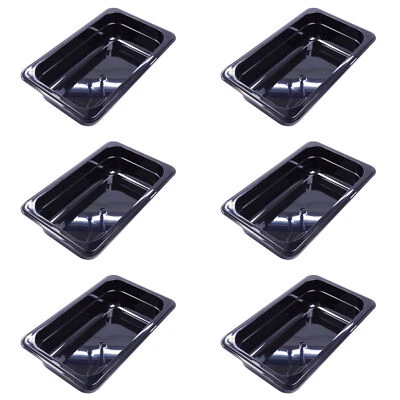 AcMax 6 Stück GN 1/4 Gastronormbehälter GN Behälter 1,8 Liter Tiefe 65 mm Kunsts