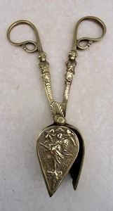 Reich verzierter Messing Kerzenlöscher- Lichtputzschere-Dochtschere 19 cm 225 g - Bild 1 von 10