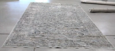 LIGHT BLUE 9' X 12' Back Stain Rug, Reduced Price 1172733991 VTG123-7662-9 - Image 1 of 4