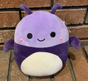 Peluche viola Squishmallows Axel lo scarabeo alto 8" 2023 - Foto 1 di 2