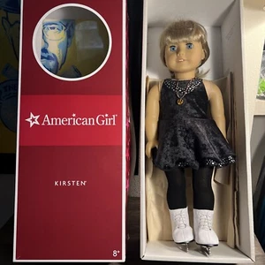 American Girl Kirsten Larson Doll In Box On Skates In Great Shape - Retired - Picture 1 of 11