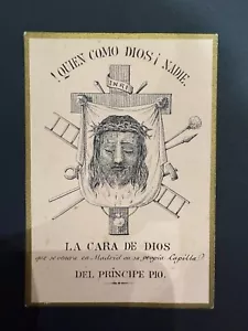 heilige karte chromolithographie santino bild pieuse jesus s - Bild 1 von 2