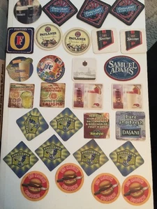 Bar Coasters Pub Beer Restaurant Brew Ad chipboard MIXED Vintage Misc Lot Of 29 - Picture 1 of 8
