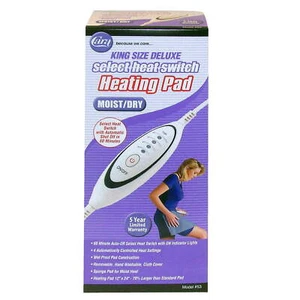 Cara Heating Pad Moist or Dry King Size, Blue - Picture 1 of 7