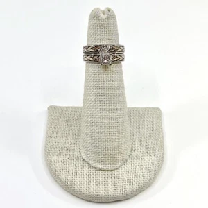 14K White Gold 0.5CT Princess Cut Diamond Wedding Ring Set Size 3.5 (LO1009204) - Picture 1 of 7