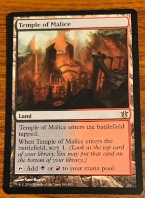 2014 Mtg Magic the Gathering Born of the Gods Temple of Malice #164/165 - Image 1 of 2