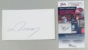 Hideo Nomo Signed Autographed 3.25 x 5.5 Card JSA Certed Los Angeles Dodgers - Picture 1 of 1