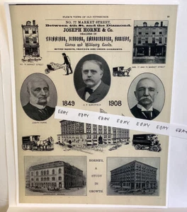 1908 Joseph Horne & Co. Pittsburgh grandes almacenes raro anuncio temprano nuevo - Imagen 1 de 3