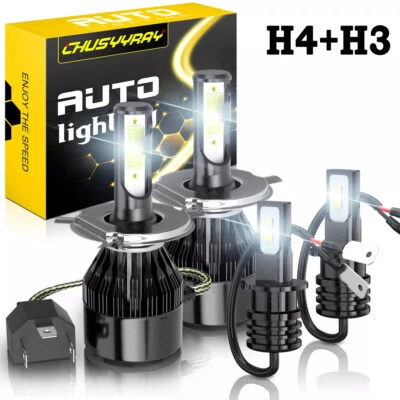 para Infiniti Q45 1997 1998 4x 6000K LED Faro Alto/Bajo + Kit Faros Antiniebla Foto 1 de 4