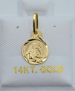 Angel de la Guarda Para Bebes Oro 14k - Nuestro colgante Medalla del Ángel de la Guarda para Bebé - Imagen 1 de 11