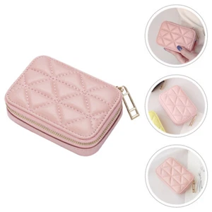 Bolsa de lápiz labial de maquillaje Miss Travel Mini con compartimentos LED espejo - Imagen 1 de 12