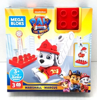 Mega Bloks MARSHALL Paw Patrol the Movie Junior Builders VHTF NIB Mattel - Image 1 of 2