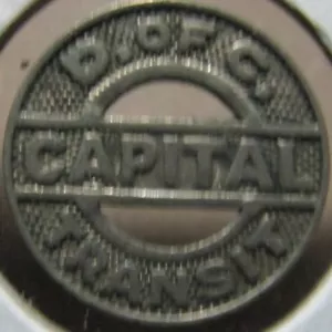 1950 Capital Transit Washington D.C. Transit Bus Token - DC District of Columbia - Bild 1 von 2