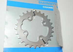 SHIMANO DEORE XT BICYCLE 4 ARM K 26 TOOTH 9 SPEED TRIPLE CHAINRING 64 MM BCD
