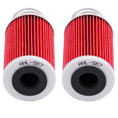 2 Packs Oil Filter For 2010-2021 MV Agusta F4 1000 Rush 1000 8000B5290 8000B3439 - Image 1 of 4
