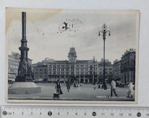 I123418 postcard - Trieste - Piazza Unità - VG 1941 - Picture 1 of 2