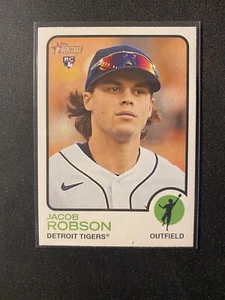 Topps Heritage High Number 2022 Jacob Robson RC #588 Tigers - Imagen 1 de 2