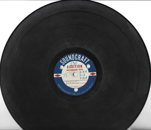 VINTAGE  SOUNDCRAFT AUDITION RECORDING DISC-PIANO MUSIC  78rpm RECORD - Bild 1 von 1