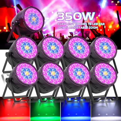 350W RGB 19 LED Par Licht Zoom Licht DMX512 Bühnenlicht Disco Party Hochzeit DE - Bild 1 von 4