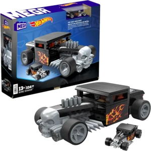Mega Hot Wheels Race Car Construction Building Toy Set Bone Shaker & Metal Model - Picture 1 of 7