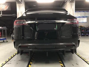V Style Kohlefaser Heckdiffusor für Tesla Model X 16-heute - Bild 1 von 10