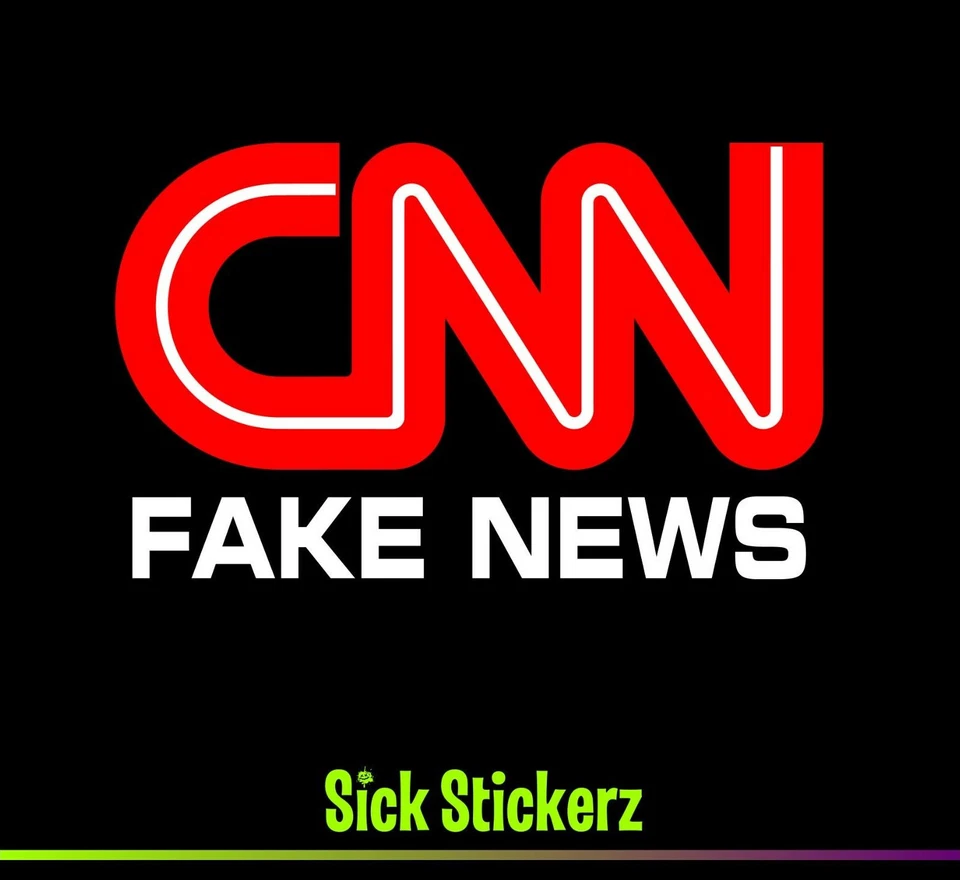 ORACAL CNN Fake News Vinyl Decal Bumper Sticker Car Windows Funny Rude Humor