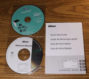 Nikon Coolpix AW110 Kurzanleitung Buch Referenzhandbuch CD ViewNX 2 CW19-DL - Bild 1 von 6