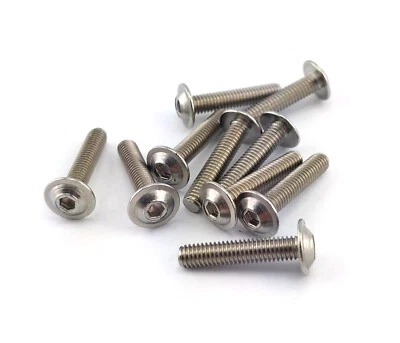 Linsenschrauben mit Flansch Innensechskant ISO 7380-2 Edelstahl A2 - Bild 1 von 3