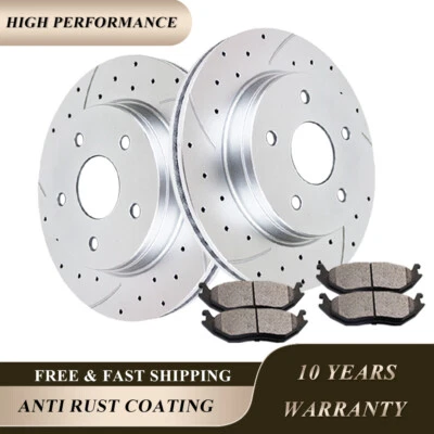 13.23'' Front Rotors + Brake Pads Brakes Kits Fit Dodge Ram 1500 Durango Aspen - Image 1 of 4