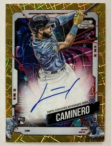 2024 Topps Cromo Cósmico Junior Caminero Dorado Variación Automática/50 - Imagen 1 de 1